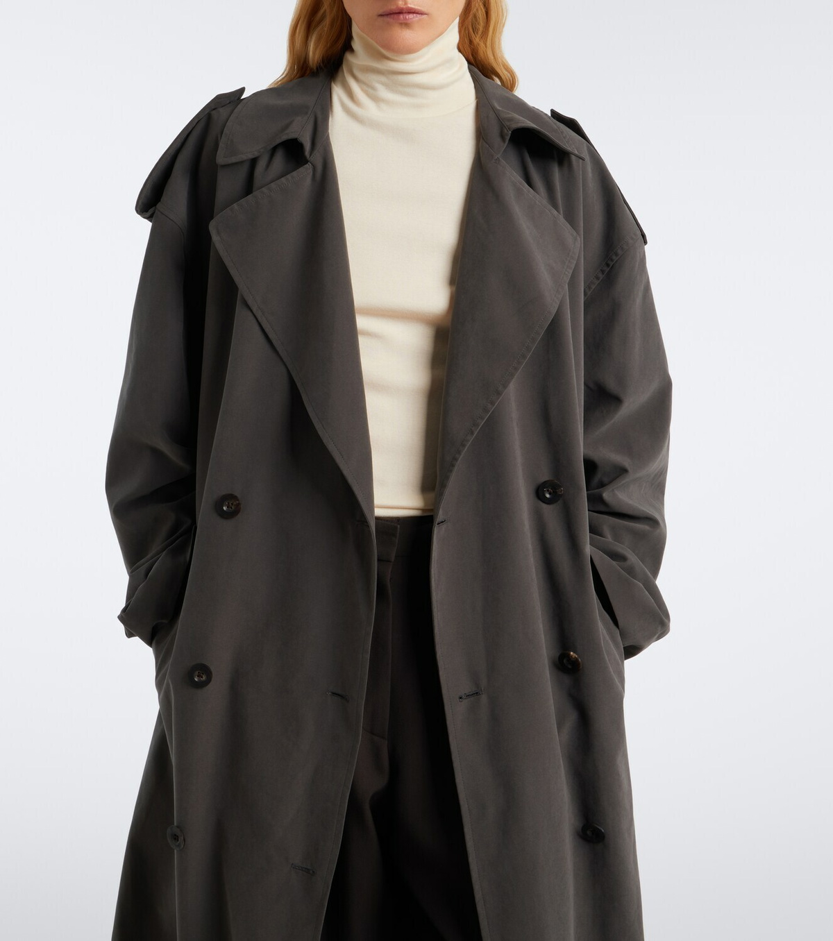 The Row Camron cotton jersey turtleneck top