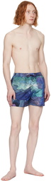 Paul Smith Blue Narcissus Swim Shorts