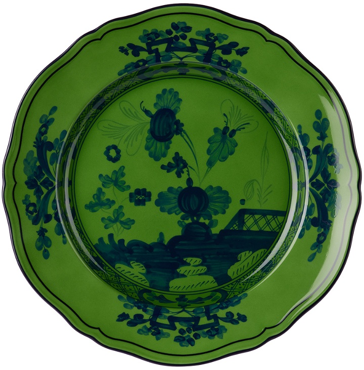 Photo: Ginori 1735 Green Oriente Italiano Dinner Plate