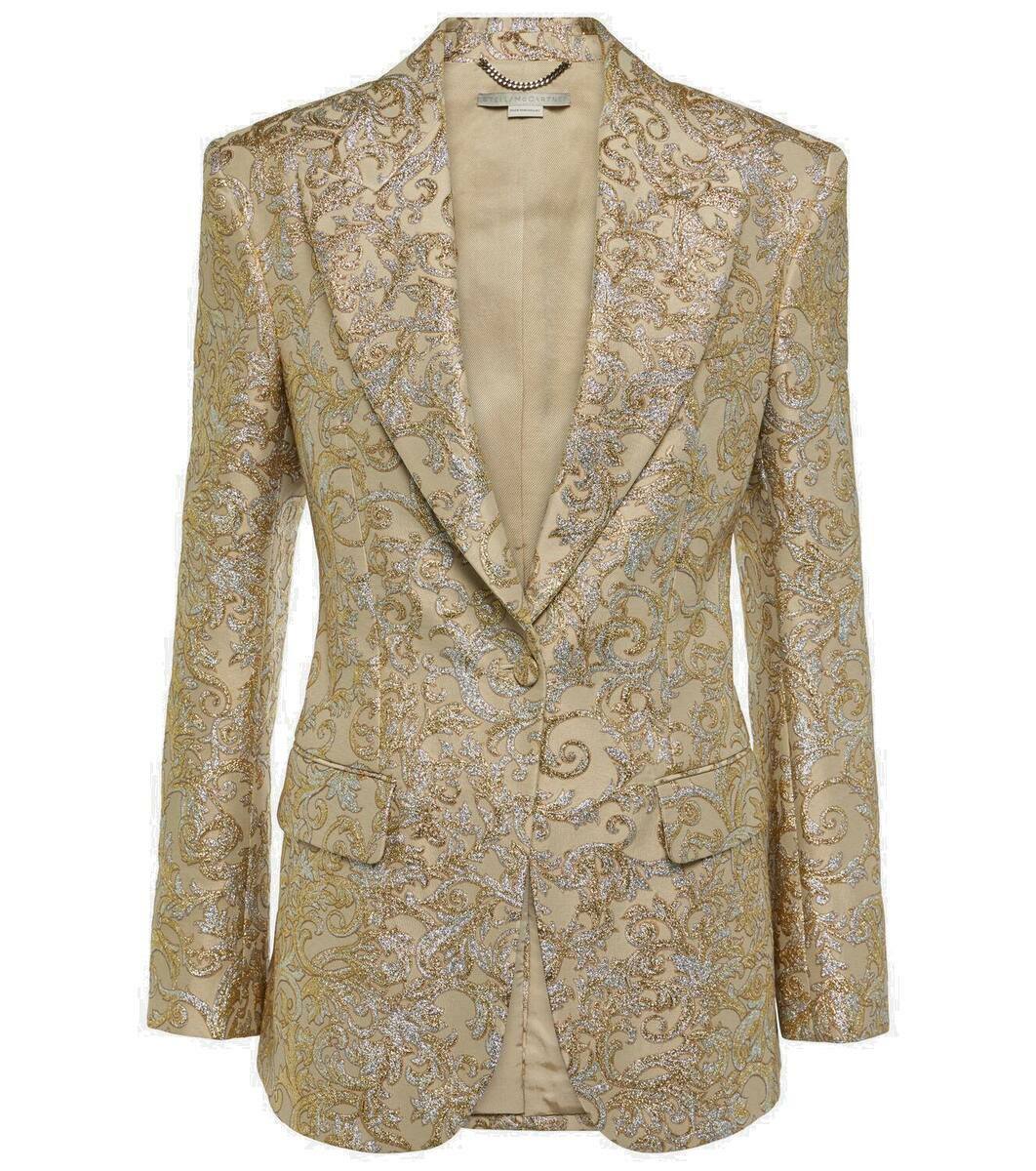 Stella McCartney Single-breasted brocade blazer Stella McCartney
