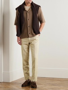 Mr P. - Straight-Leg Wool, Silk and Linen-Blend Trousers - Neutrals