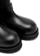 Off-white Off Track Leather Panelled Knee-high Boot Black