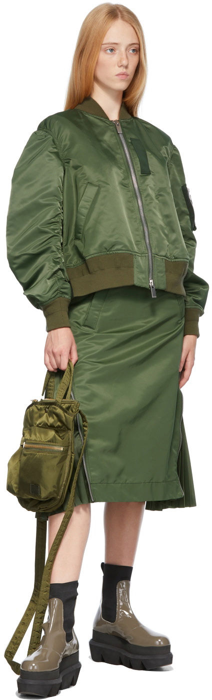 Sacai Khaki MA-1 Skirt Sacai
