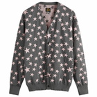 Needles Women's V Neck Cardigan in Charcoal