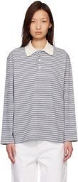 COOR Gray Multi-Stripe Pique Polo