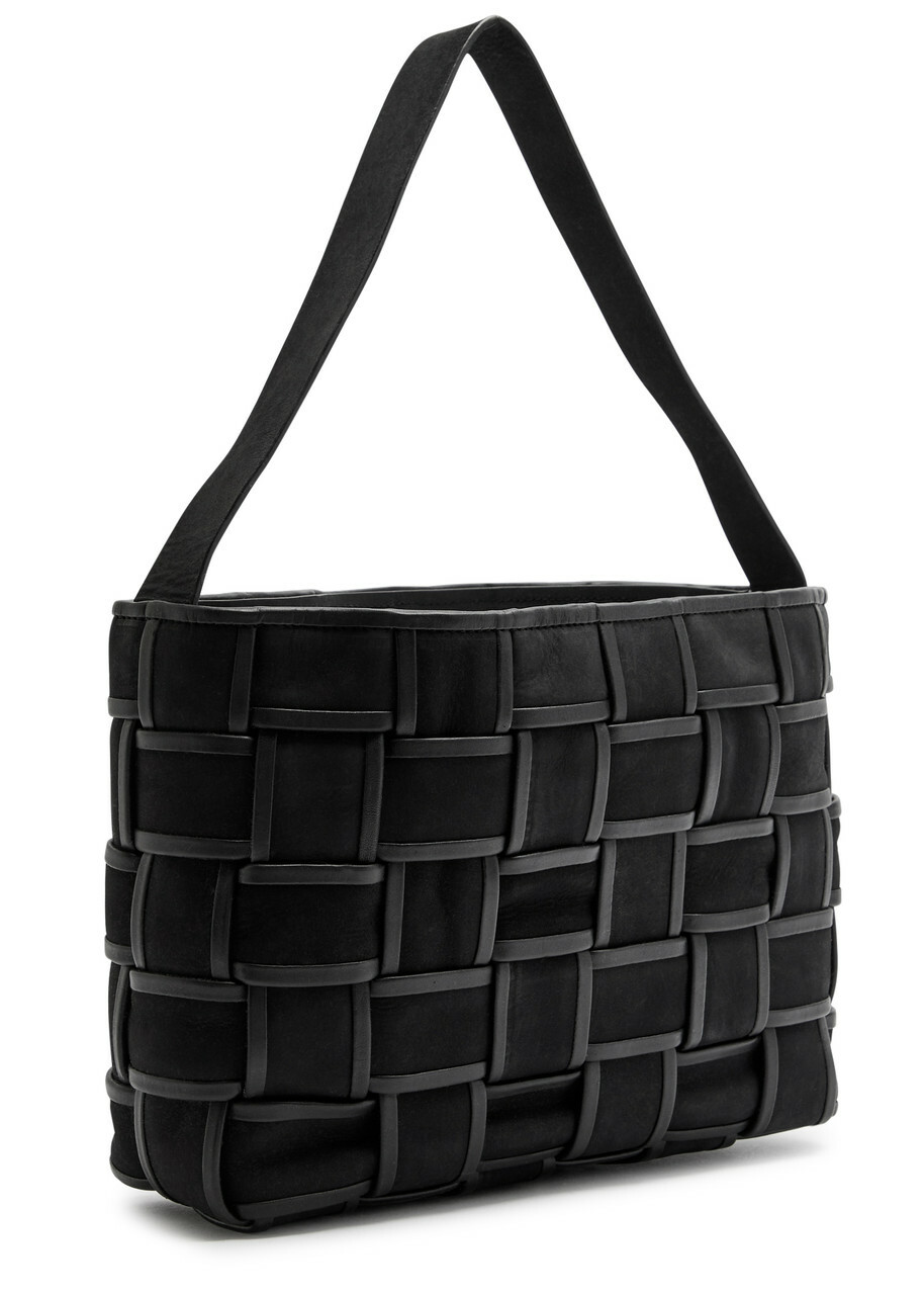 ST. Agni Woven Mini Suede Tote - Black - One Size