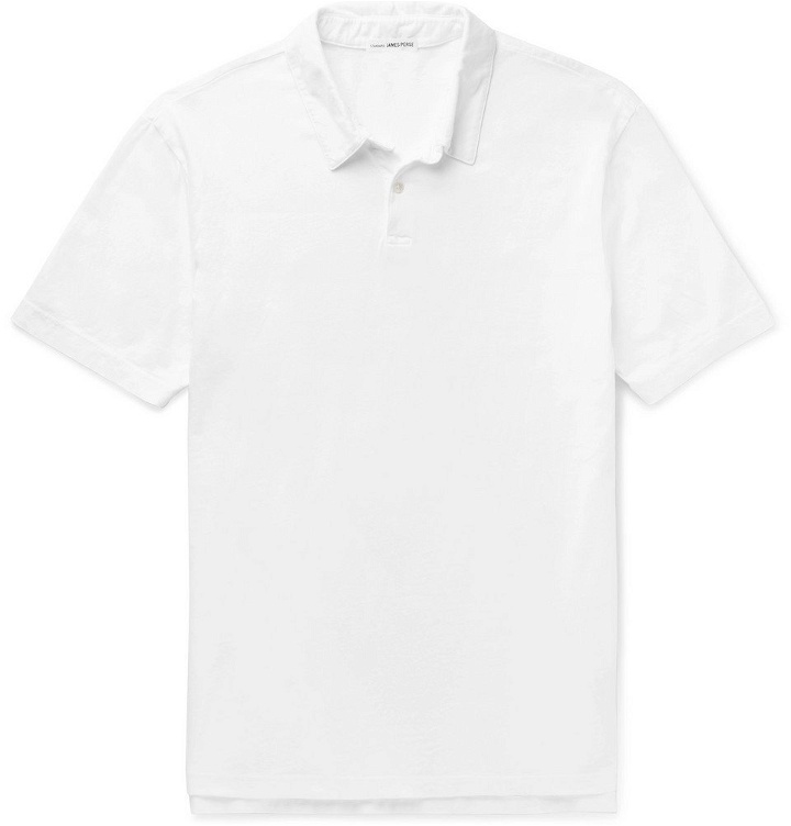 Photo: James Perse - Slim-Fit Supima Cotton-Jersey Polo Shirt - Men - White