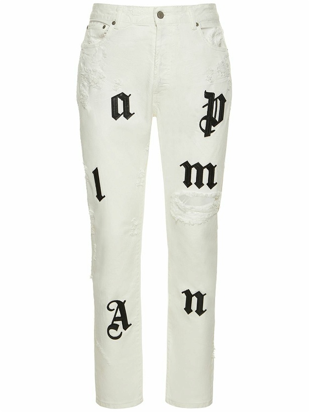 Photo: PALM ANGELS - Bull Logo Patch Jeans