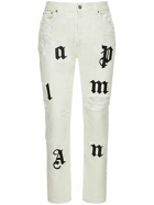 PALM ANGELS - Bull Logo Patch Jeans
