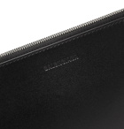 Balenciaga - Logo-Print Leather Pouch - Black