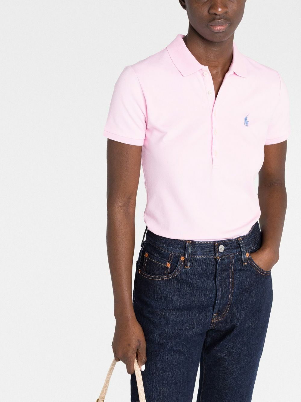 HOT PINK Janelle Sleeveless Polo