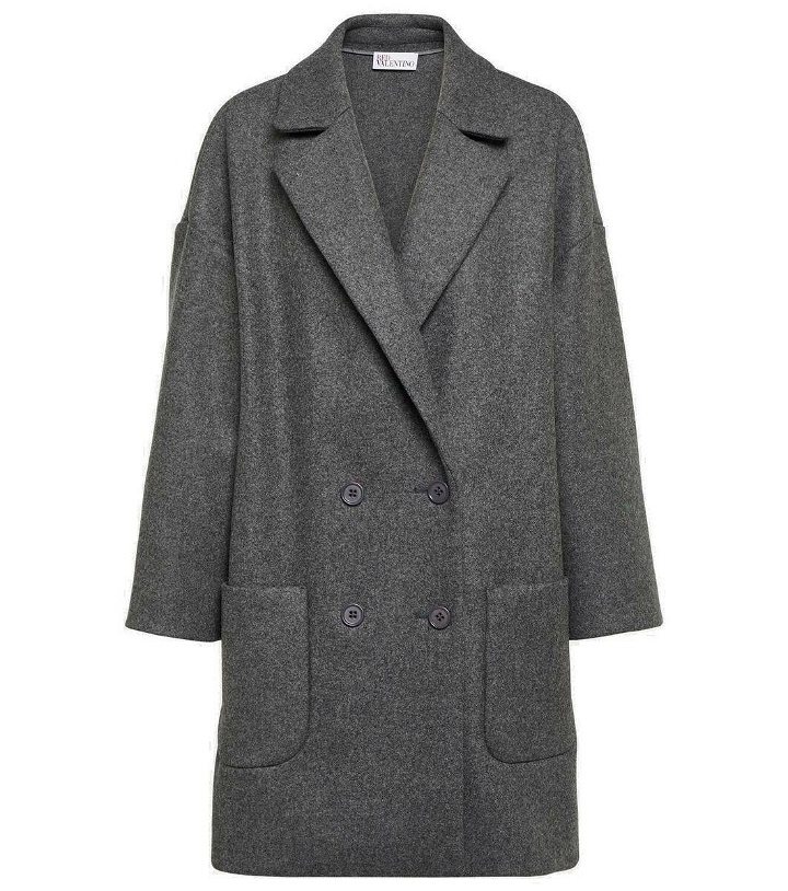 Photo: REDValentino Double-breasted wool-blend coat