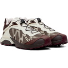 Salomon Brown & Off-White XT-Whisper Sneakers