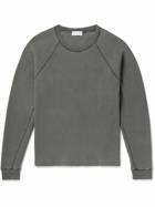 John Elliott - Waffle-Knit Cotton Sweatshirt - Gray