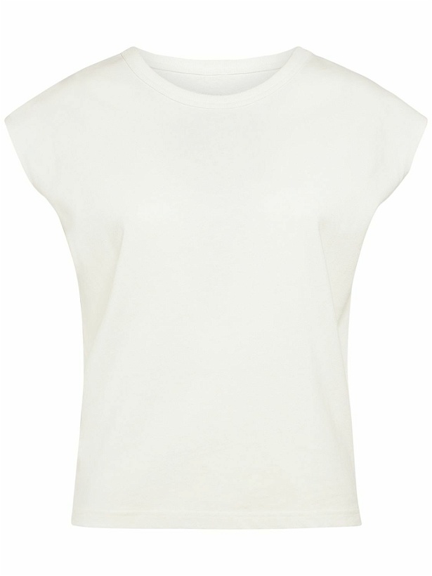 Photo: LEMAIRE - Cap Sleeve Linen Blend T-shirt