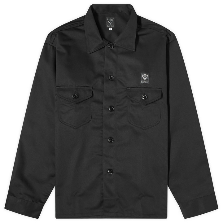 Photo: South2 West8 Men's Smokey Overshirt in Black