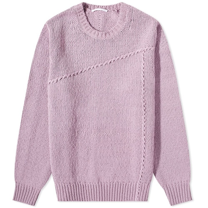 Photo: Helmut Lang Men's Seamed Crew Knit in Wisteria