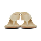 YEEZY Beige Thong Heel Sandals