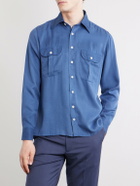 J. Mueser - TENCEL™ Lyocell-Twill Shirt - Blue
