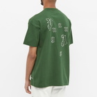 END. x Palm Angels Bear Rose T-Shirt in Green