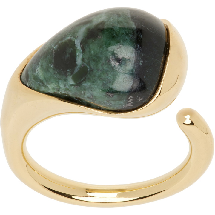 Photo: Bottega Veneta Small Drop Marble Ring