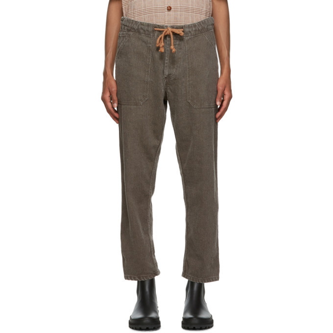 Photo: Nanushka Brown Linen Nova Trousers