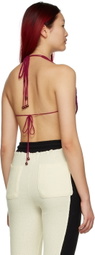 Kijun SSENSE Exclusive Purple Diamond Crochet Tank Top