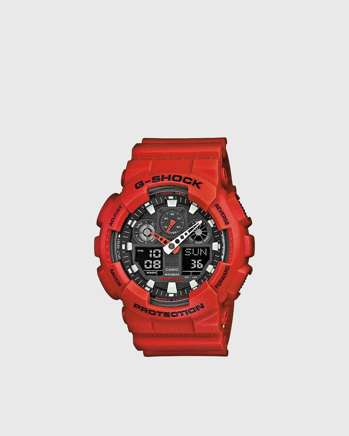 Casio 4 G 100 Shock Red Mens - Aer Casio B - Watches Ga