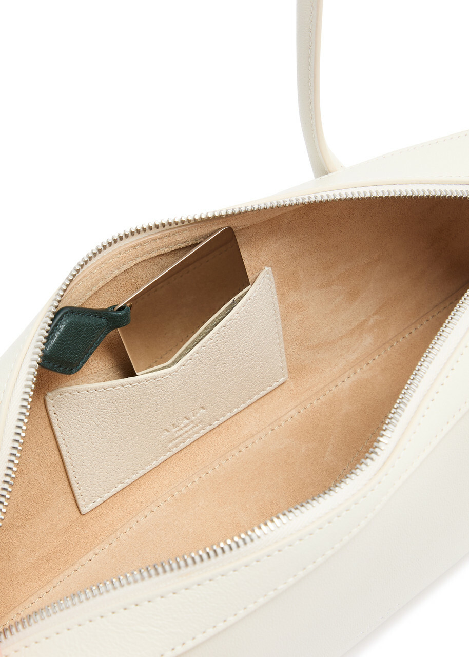 Alaïa Le Teckel Medium Grained Leather Shoulder bag - Ivory - One Size