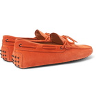 Tod's - Gommino Suede Driving Shoes - Orange