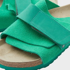 Birkenstock Men's Kyoto in Bold Green Suede