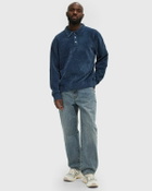 Thisisneverthat VELVET KNIT POLO Blue Men