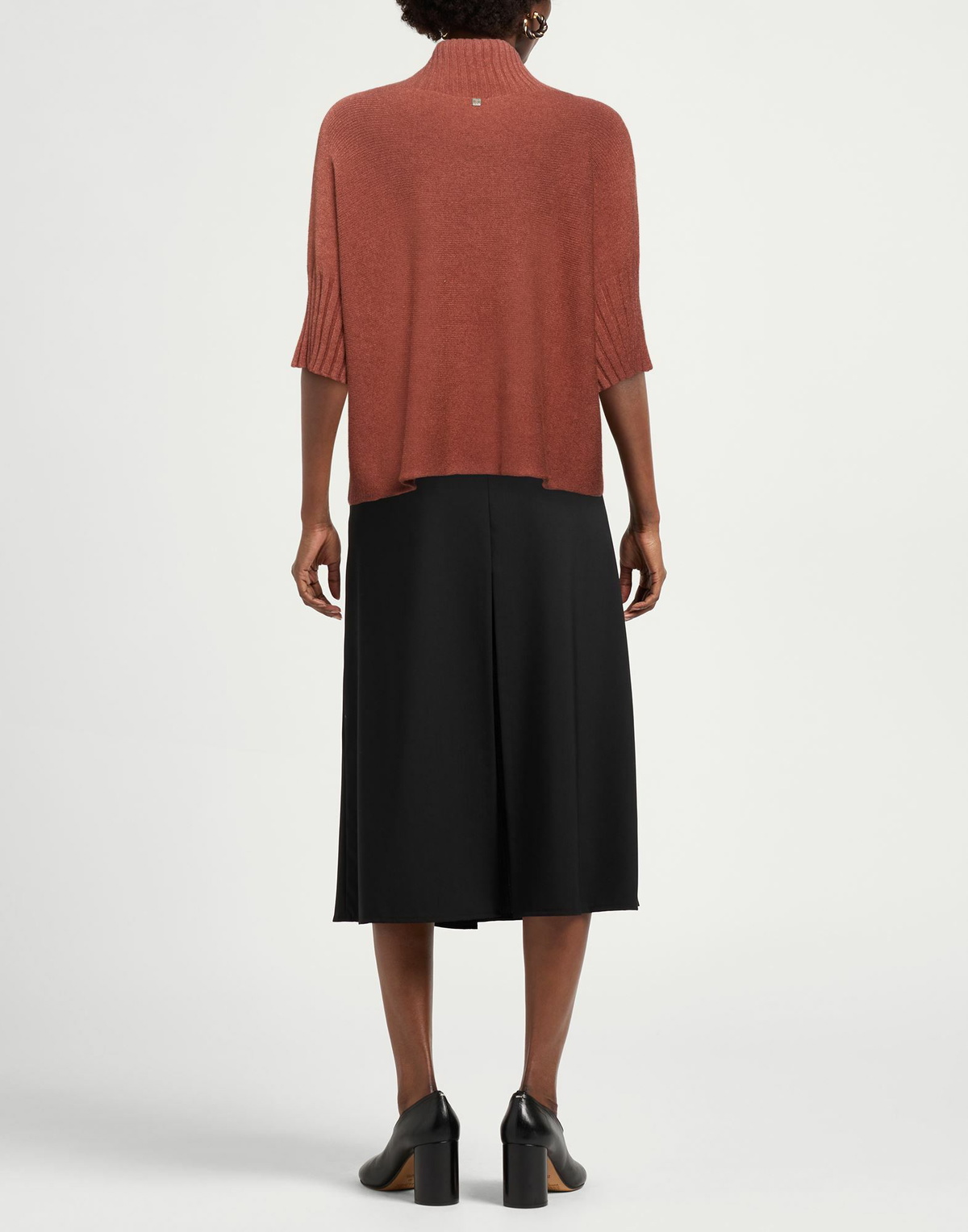 Manila Grace Womens Turtleneck Tan