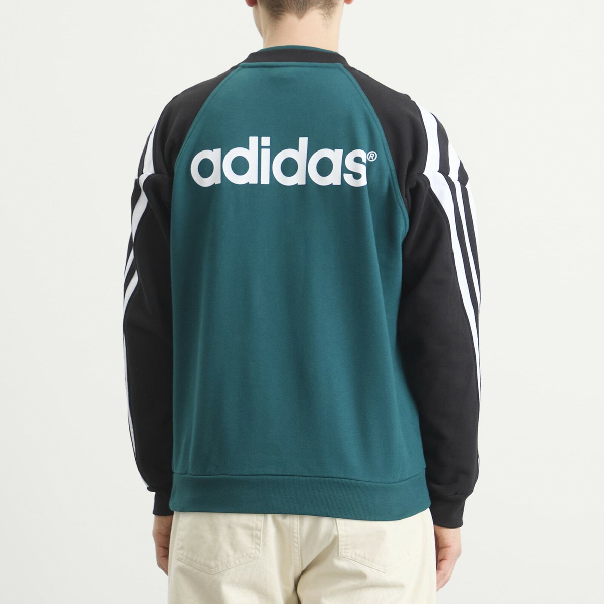 Adidas Men's Liverpool FC 95' Crew Sweat in Rich Green/Black