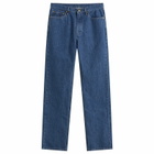 Jil Sander Men's Straight Cut Denim Jeans in Medium Denim