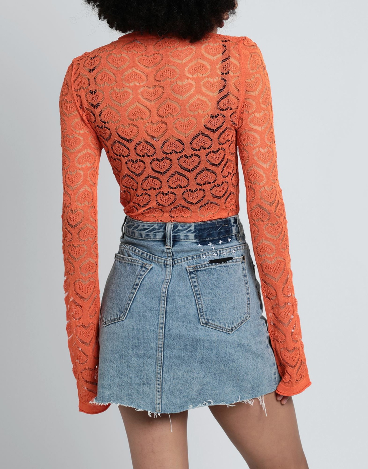 Marco Rambaldi Womens Sweater in Orange