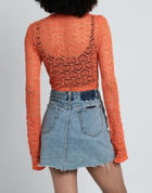 Marco Rambaldi Womens Sweater in Orange