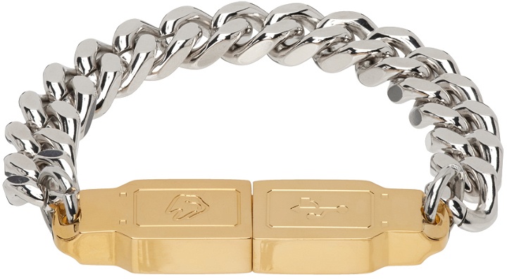 Photo: IN GOLD WE TRUST PARIS Silver & Gold USB Bracelet