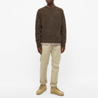 YMC Men's Suedehead Crew Kint in Brown