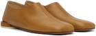 MM6 Maison Margiela Tan Square Toe Loafers