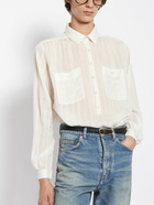 SAINT LAURENT - Tunique Cupro Blend Shirt