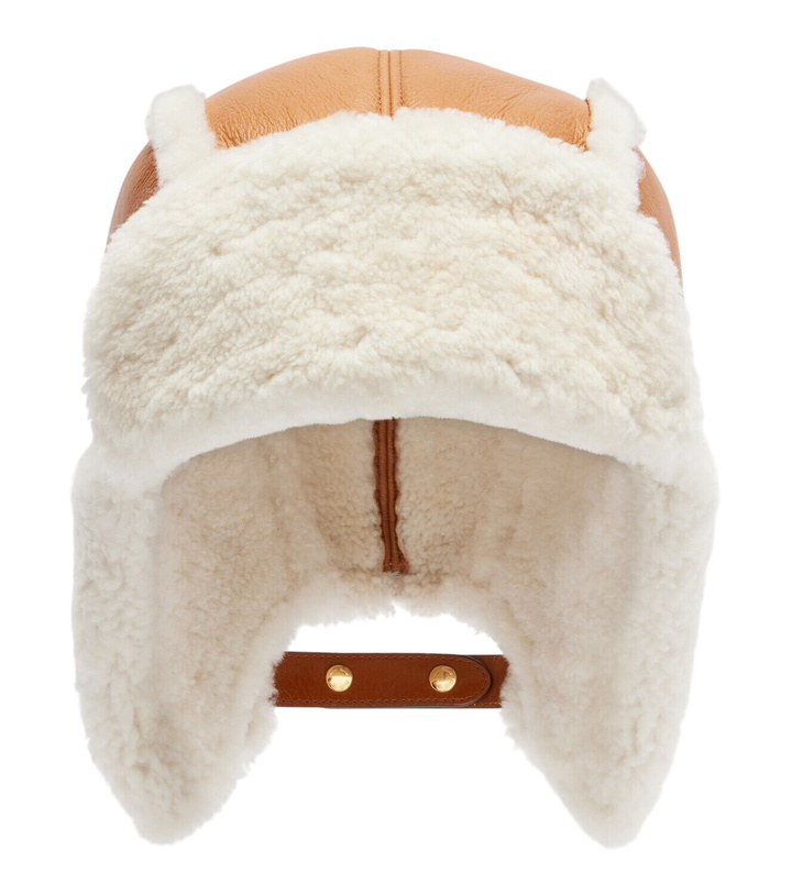 Photo: Miu Miu Shearling-trimmed leather hat