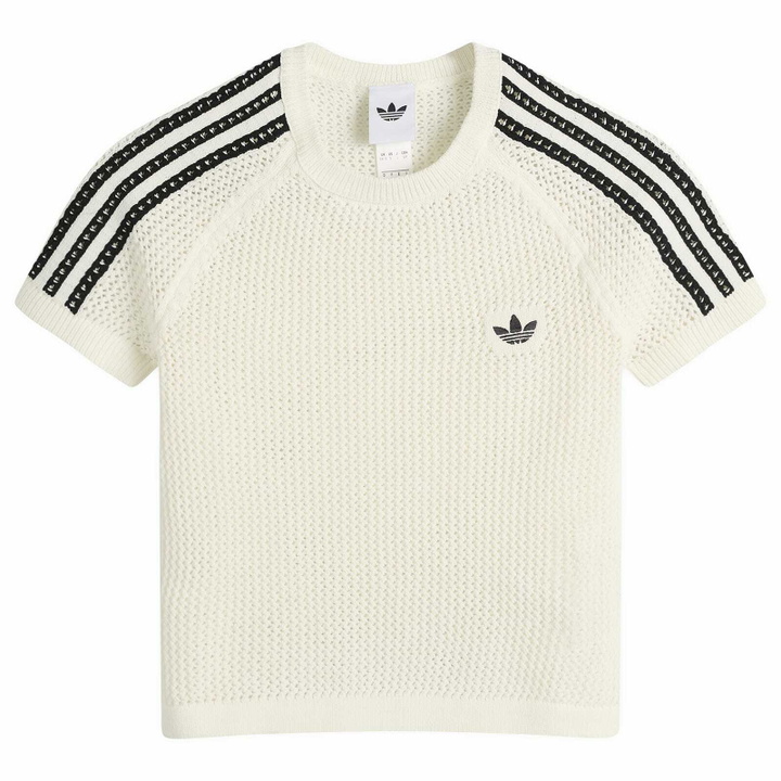 Photo: Adidas Women's Crochet T-Shirt in Off White