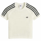 Adidas Women's Crochet T-Shirt in Off White