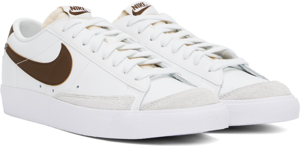 Nike White & Brown Blazer Low 