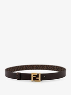 Fendi Rounded Ff Brown Mens Belt