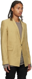 Boris Bidjan Saberi Beige Suit3 Blazer