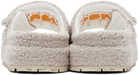 PDF Beige Sherpa Fleece Sandals