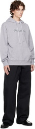 JW Anderson Gray Logo Embroidery Hoodie