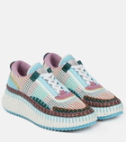 Chloe - Nama embroidered low-top sneakers